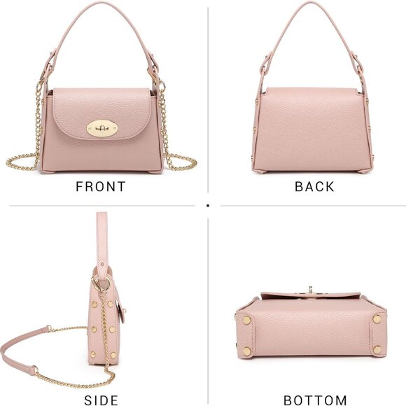 Chic Pink Evening Bag with Twist Lock - Perfect for Prom or Cocktail Parties - Picture 3 of 7